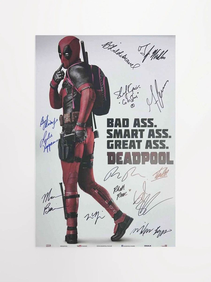 DeadPool Signed Poster product image (12)