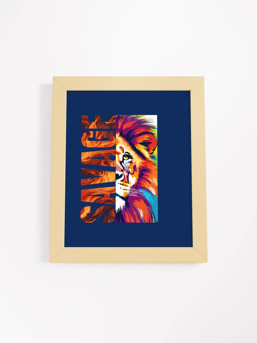 Savage Lion Framed Art Poster product image (7)