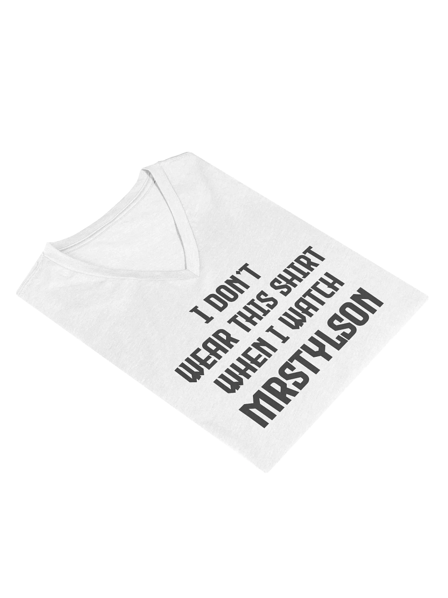 I Don't Wear This Women's V-Neck (Black Text) product image (19)