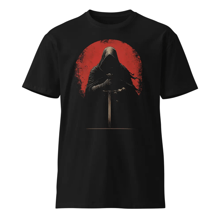 Hooded Wraith in Blood Moon + AS Colour Unisex Premium T-Shirt product image (1)
