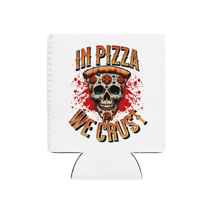 Pizza Skull Coozie Can Cooler product image (1)