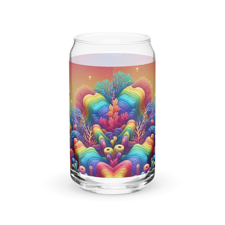Beautiful & Vivid Rainbow Coral Ocean Themed Glass product image (1)