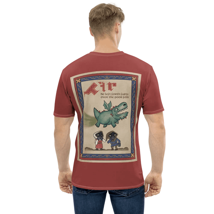 Puff Poster T-Shirt - Red product image (1)