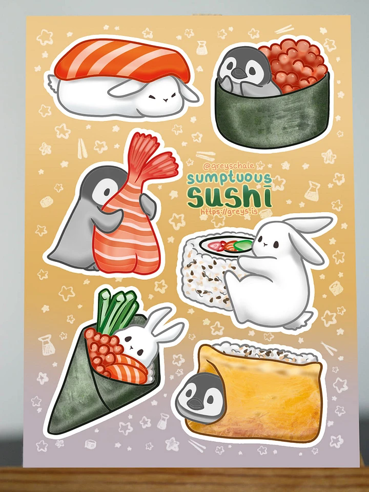 Sumptuous Sushi Sticker Sheet product image (1)