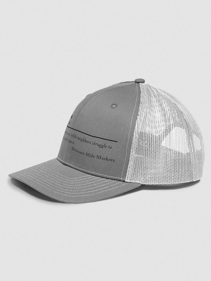 Cluster-Struck Trucker Hat with Black Lettering product image (2)