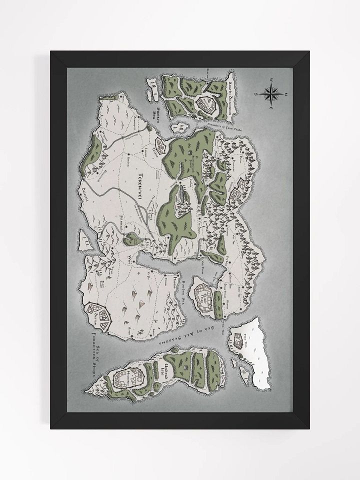 Framed Map of Teren'vei product image (1)