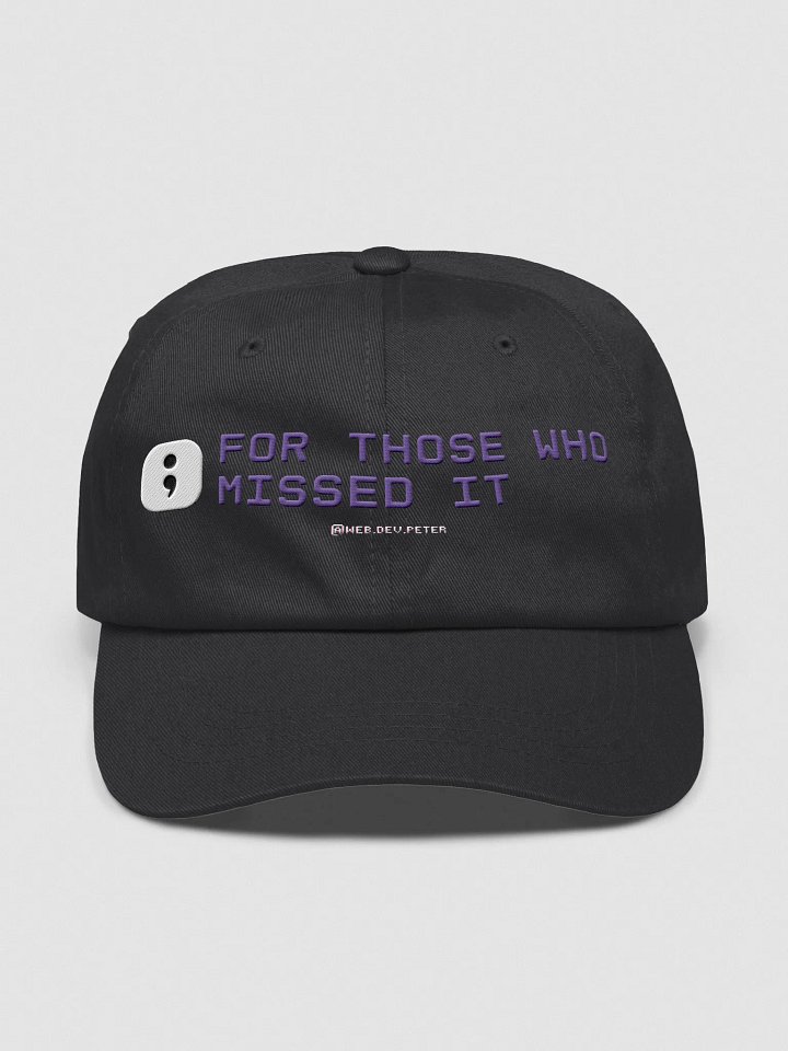 “Missed Semicolon” Cap product image (3)