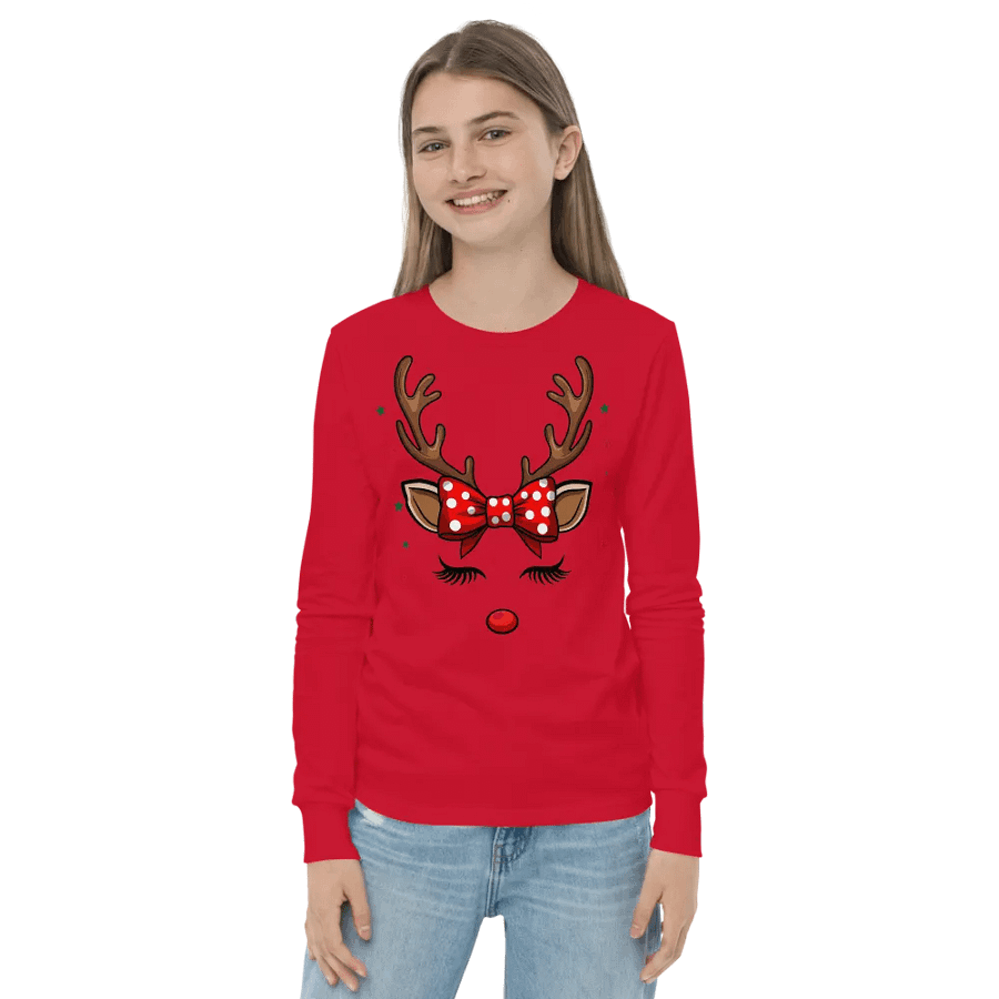 Whimsical Reindeer Super Cute RedT-Shirt product image (2)