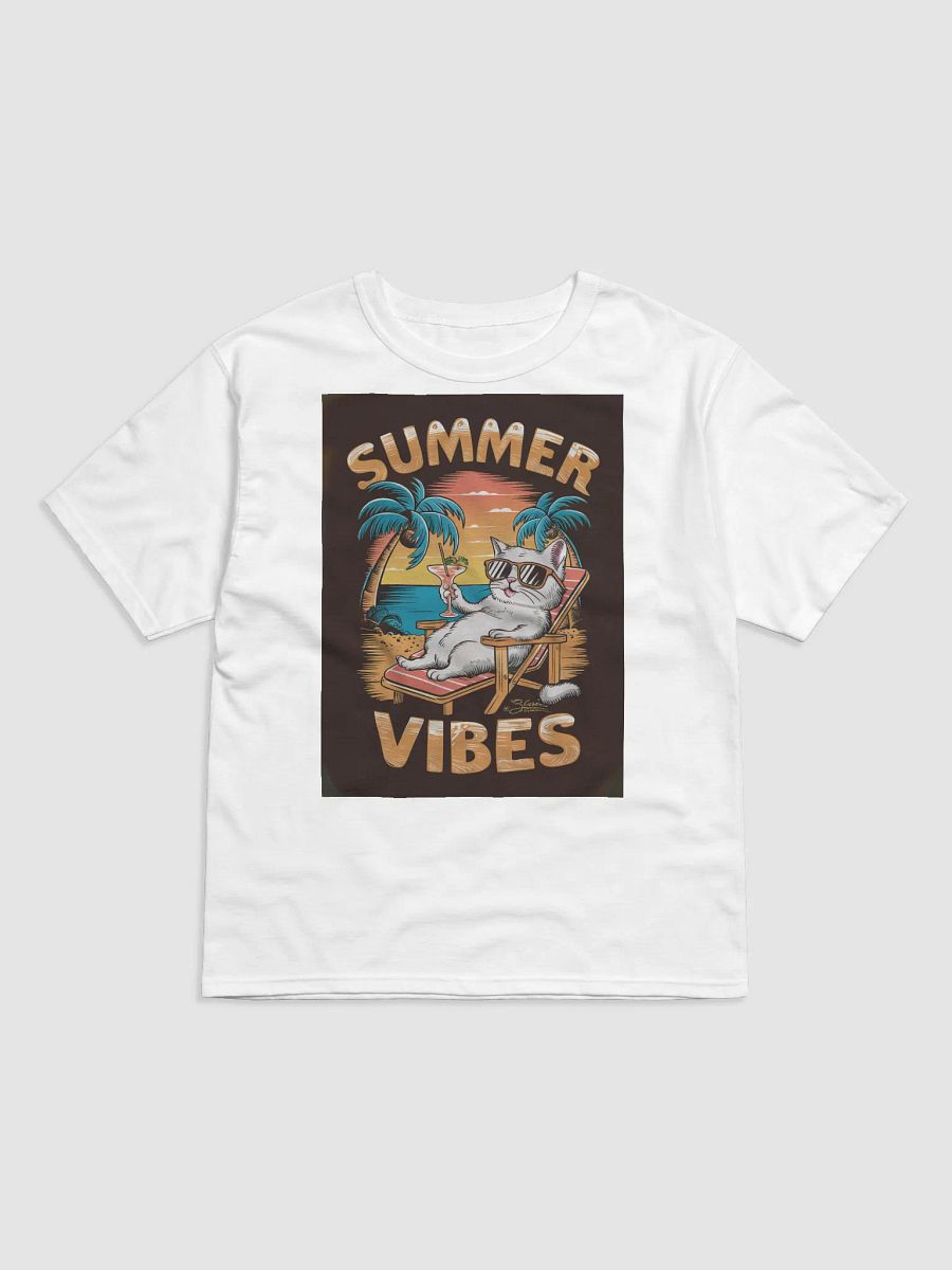 Chill Cat Summer Vibes T-Shirt product image (2)