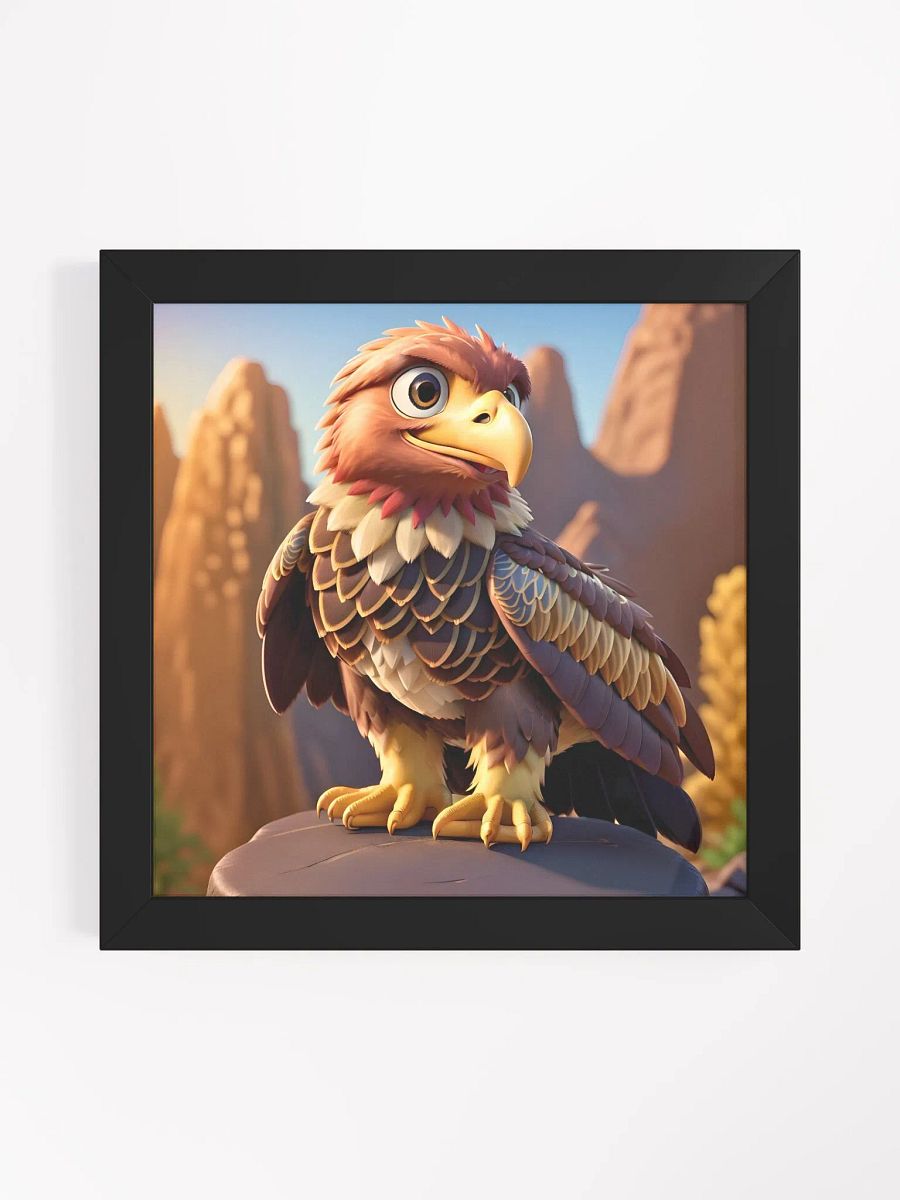 Endangered Species - Mexico - Golden Eagle Eco-Friendly Ayous Wood Framed Poster product image (1)