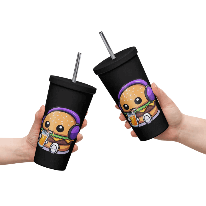 Charming Hamburger Sipping Insulated Tumbler product image (2)