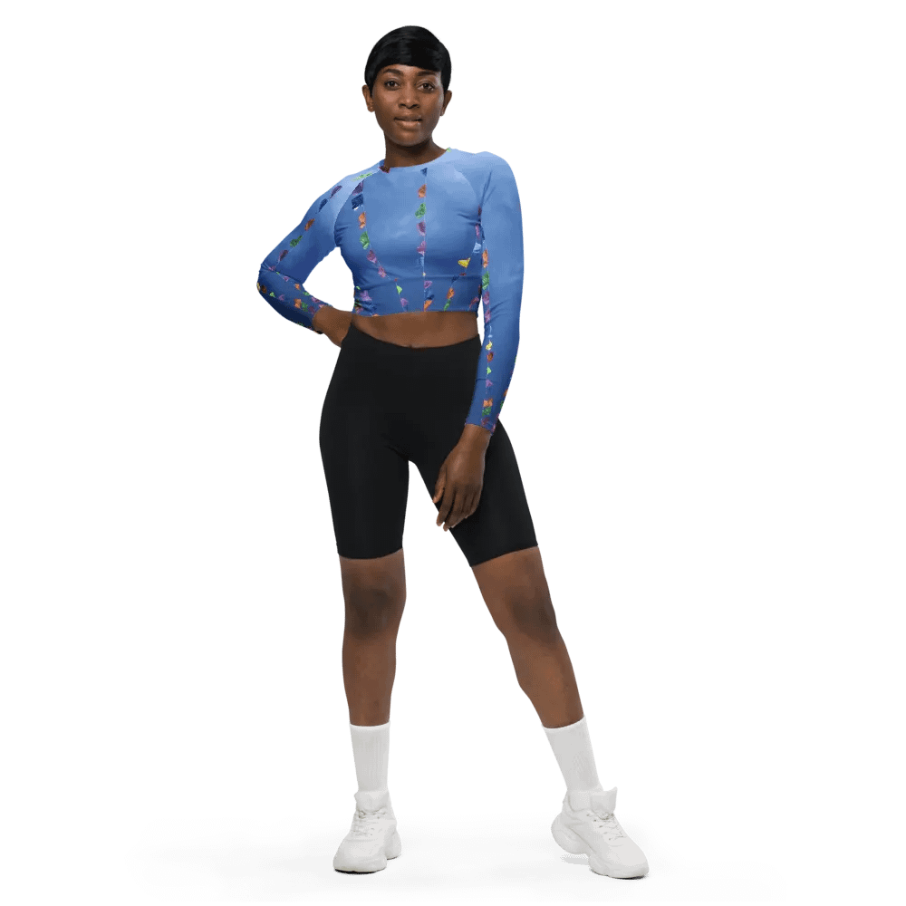 Papel Picado Long Sleeved Crop Top product image (1)