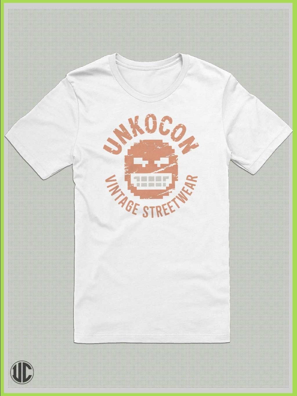 Vintage T-Shirt | UnkoCon Pixel Face | Retro Grunge Streetwear product image (17)