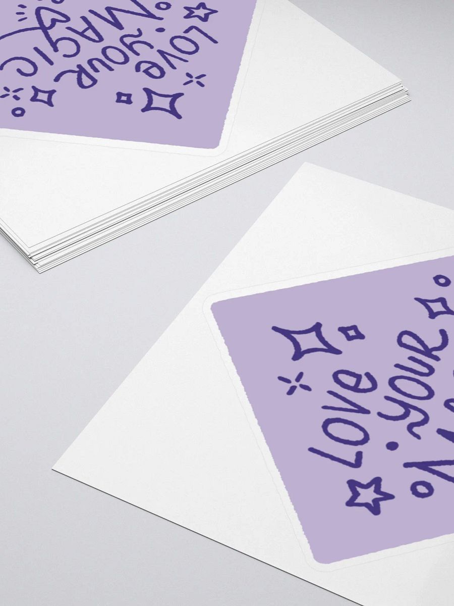 LOVE YOUR MAGIC STICKER PURPLE product image (4)