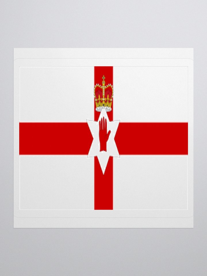 "Exclusive Northern Ireland Flag (Ulster Banner) Kiss-Cut Stickers - High-Quality Vinyl, Multiple Sizes product image (1)