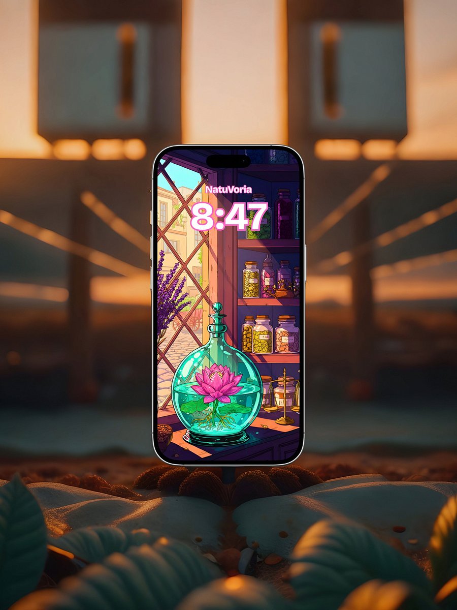Flowers in Glass – 5 Aesthetic Wallpapers Pack (Mobile) product image (4)