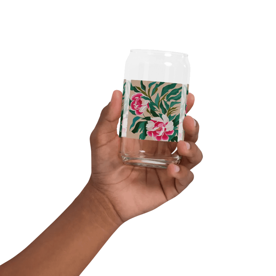 Peonies Can-Shaped Glass product image (2)