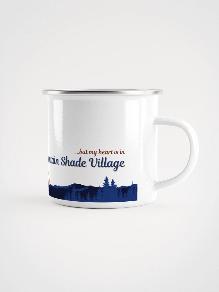 My Body is In Office Enamel Mug product image (1)