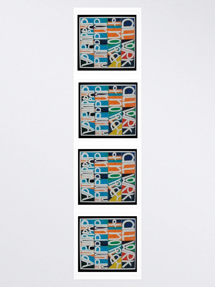 All Work and No Play 4-Pack Stickers product image (3)