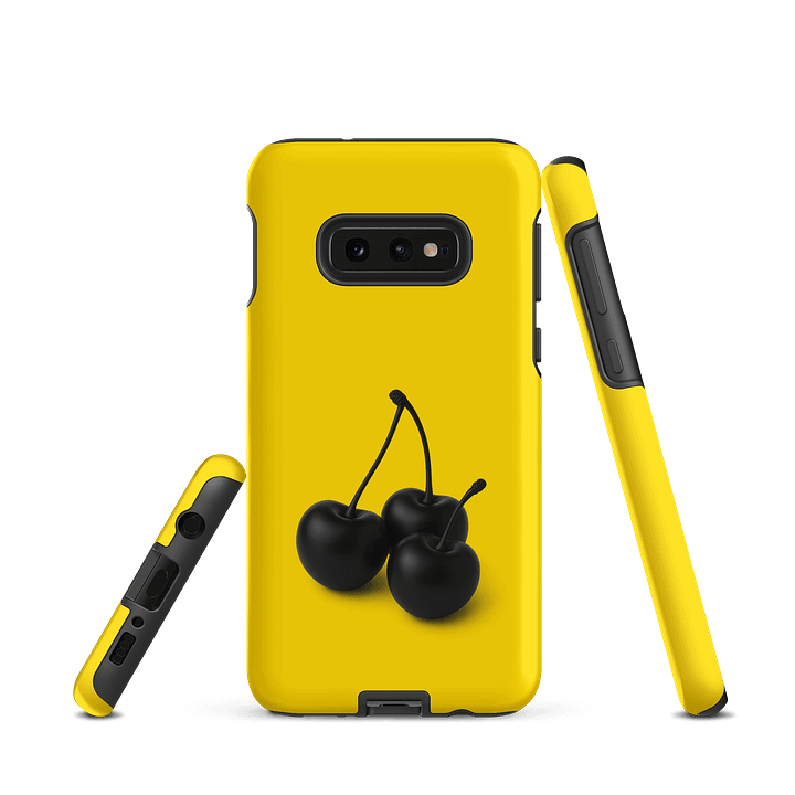 Yellow Black Cherry Cherry Cherries Glossy Cherries Samsung® Tough Case product image (1)