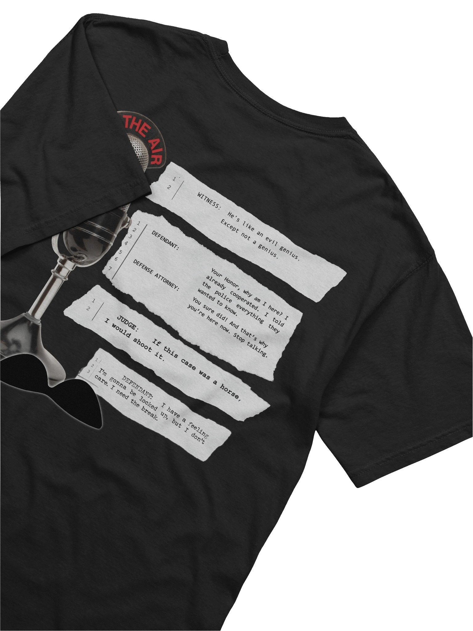 Iconic Court Transcripts Black T-Shirt product image (4)