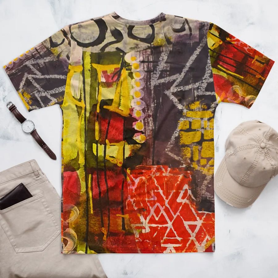 orginal mixed media painting by b.reters, all over print tshirt product image (6)