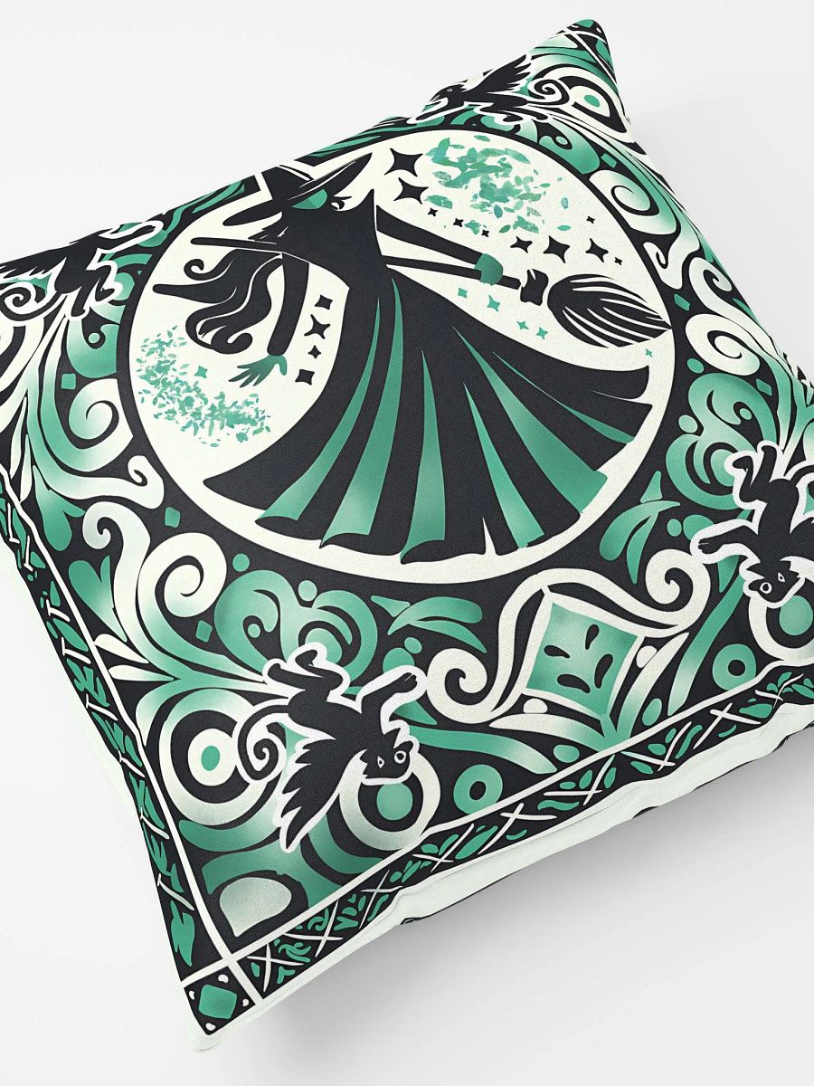 Wicked Spanish Tile Elphaba Pillow – All-Over Print Broadway Decor product image (7)