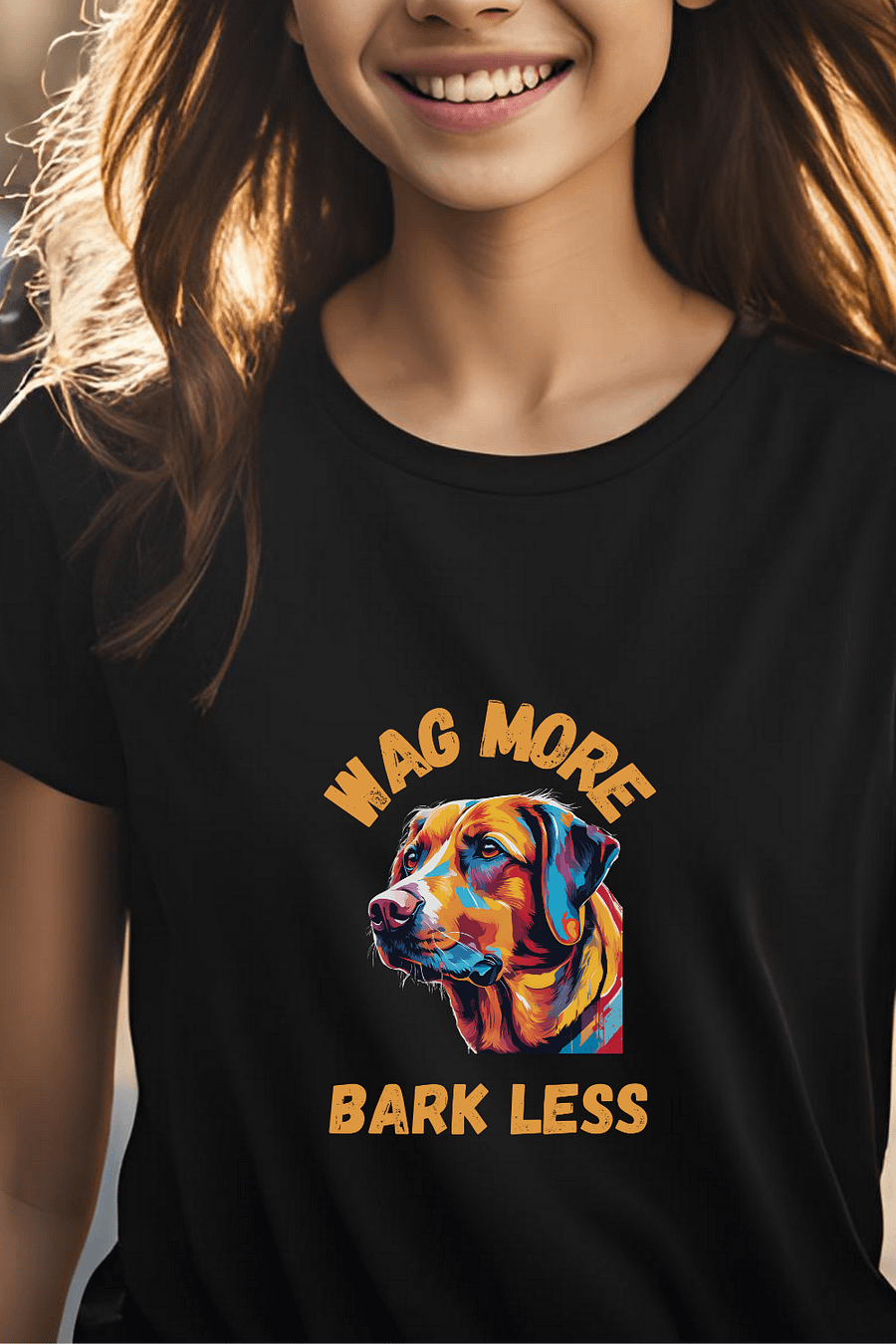 Vibrant Dog Illustration Unisex T-Shirt product image (2)