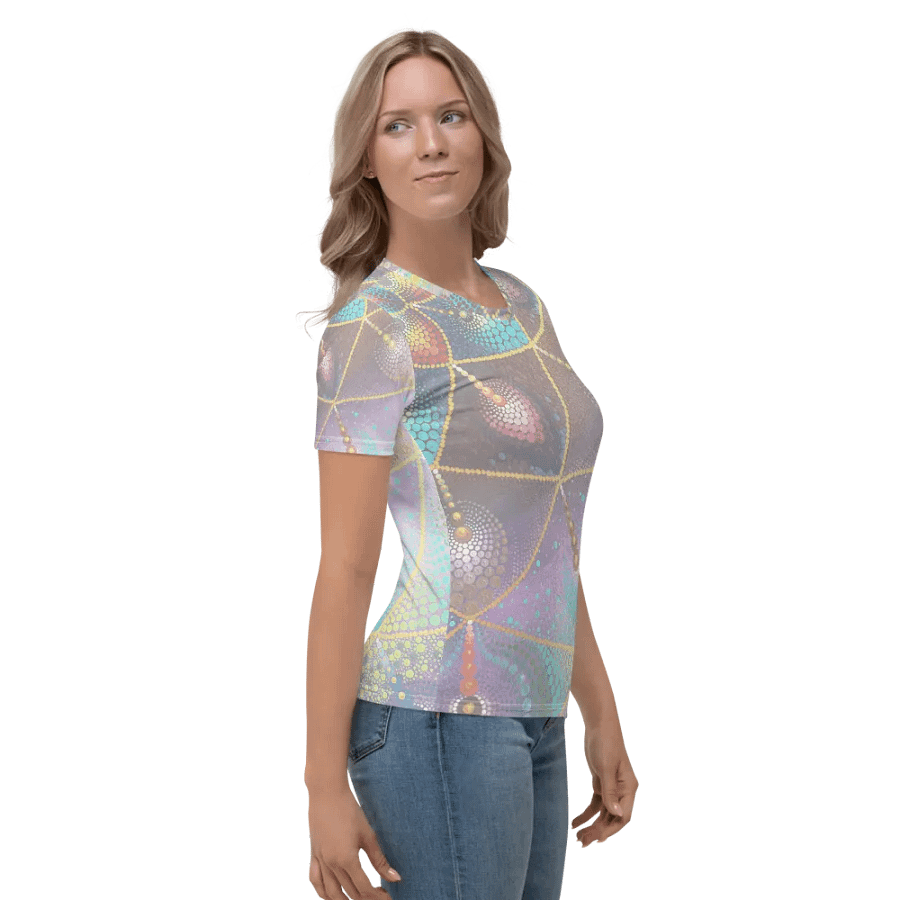 Sanatana Mandala pastell Women´s Crew Neck T-Shirt product image (8)