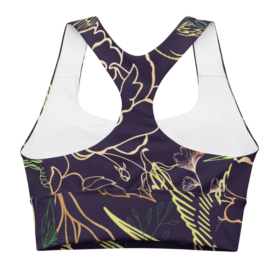 Botanical Sanctuary Longline Sports Bra - UPF50+ protection product image (3)