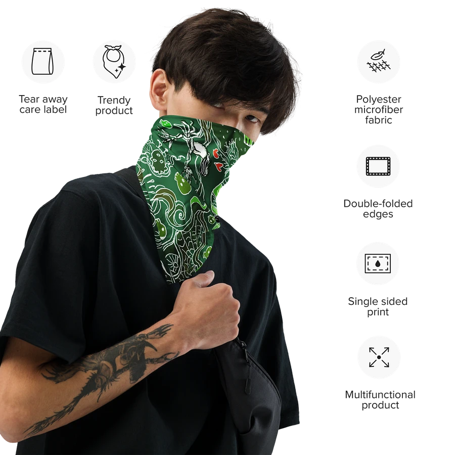 Skulls x Love Bandana Green (21