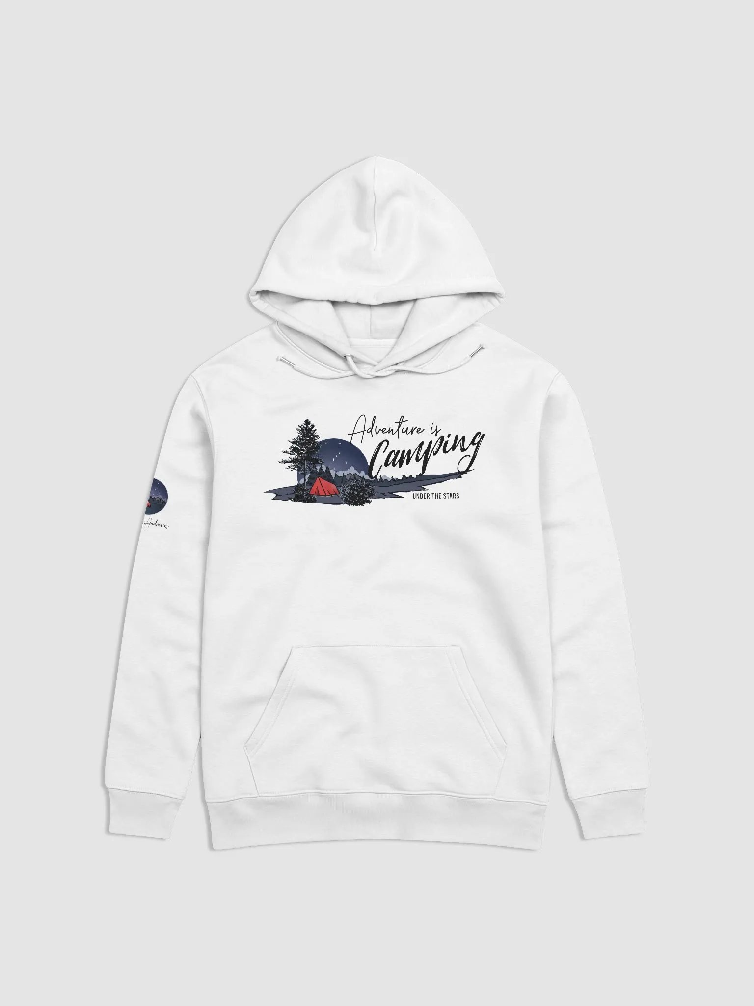 Eco Hoodie - Light - Adventure is Camping product image (7)