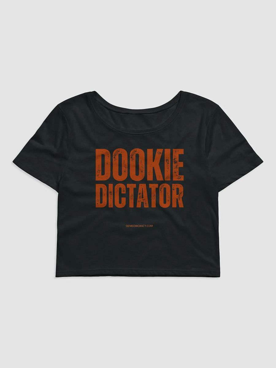 DOOKIE DICTATOR Text Graphic Women's Crop Tee product image (2)