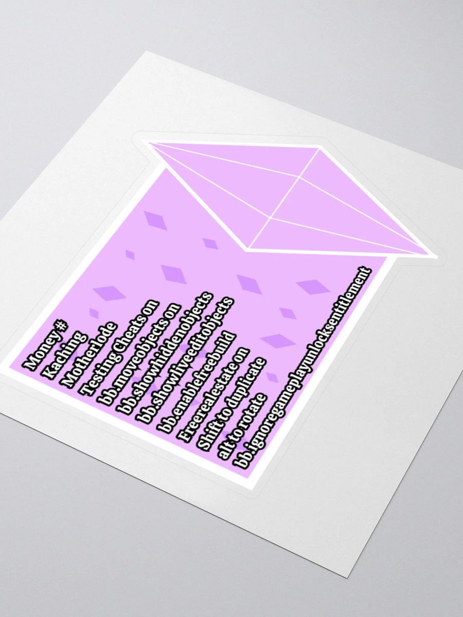 Sims Cheats Sticker - Purple product image (4)