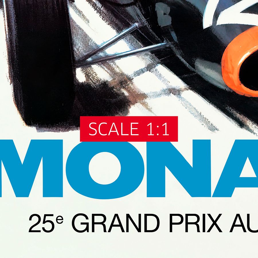 Monaco Vintage F1 Grand Prix, 1967 poster — Vintage Formula 1 poster, Monaco Grand Prix poster, retro travel poster, retro travel art product image (5)