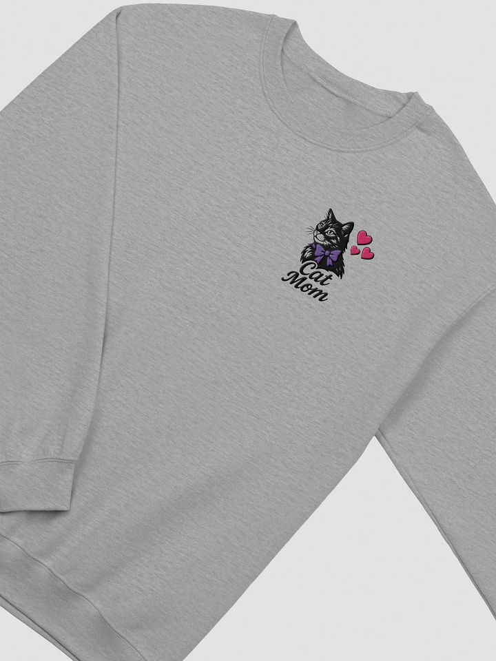 CAT MOM / SWEATSHIRT WITH PERSONALIZED NAME / EMBROIDERED product image (1)