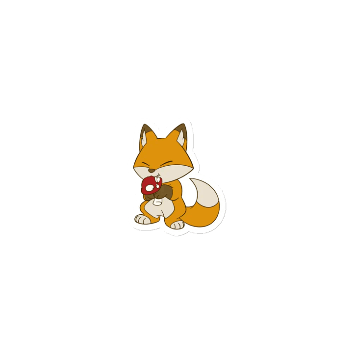 Fox Noming Mushroom Magnet product image (1)