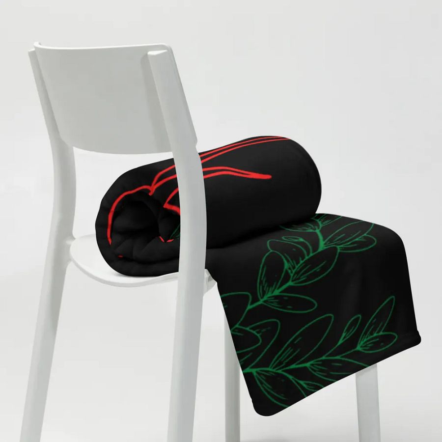 Gothic Floral Pattern Throw Blanket | Comfortable Throw Blanket product image (9)