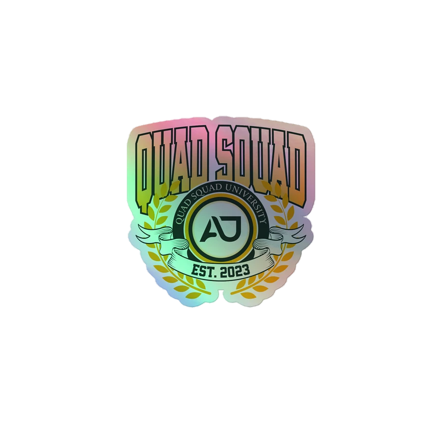 Quad Squad University Holographic Sticker Set product image (1)
