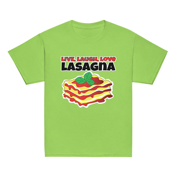 Live, Laugh, Love, Lasagna Kids T-Shirt product image (2)