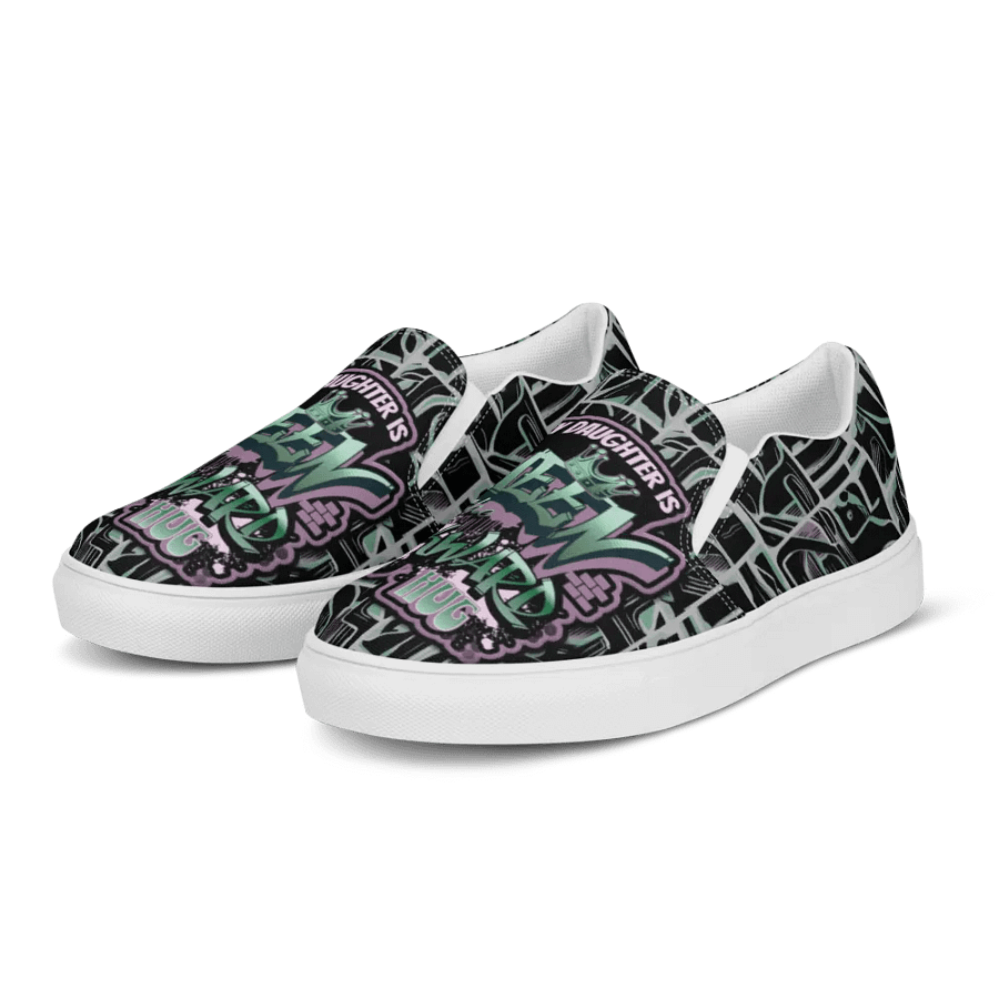 Queen of the Awkward Hug #Autism All Over Print Slip on Shoes product image (6)