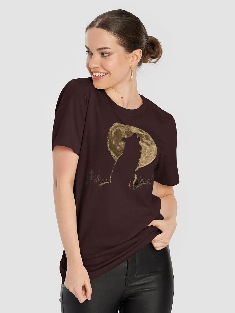 Howling at the Moon T-Shirt – Unisex Lunar & Wolf Spirit Tee product image (4)
