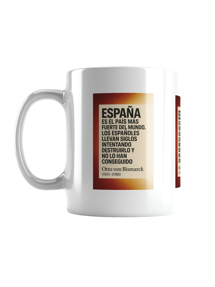 TAZA ultra-premium con cita histórica poco conocida de Bismarck sobre España product image (1)