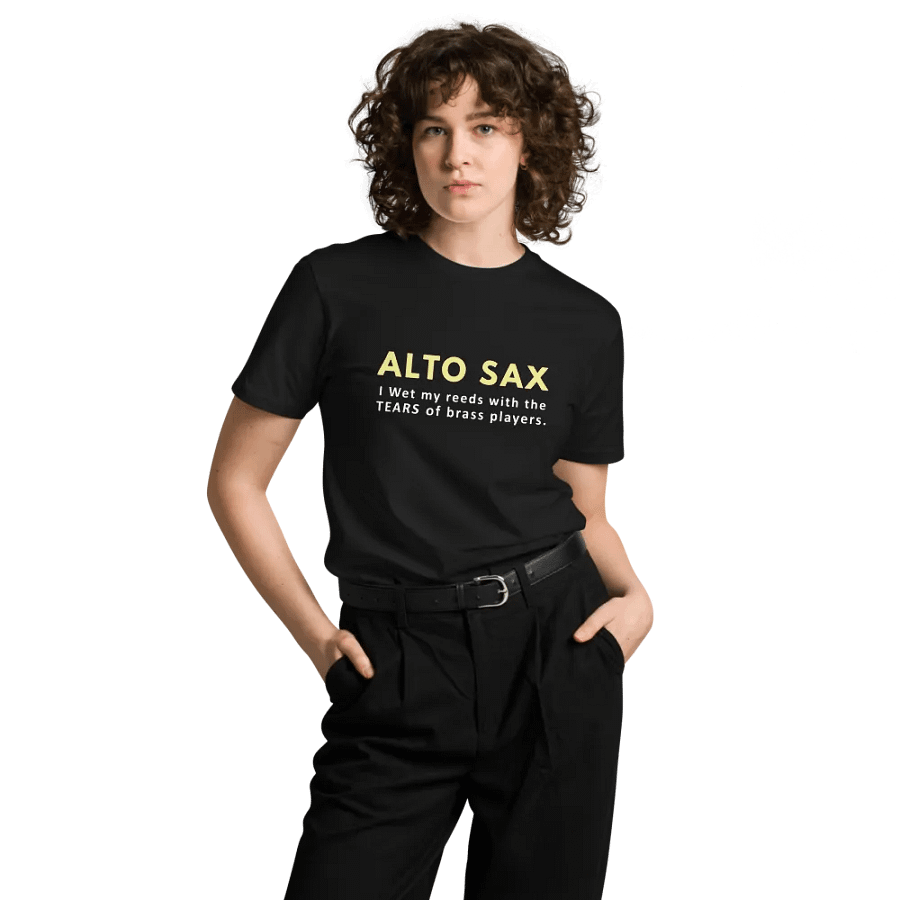alto saxophone player Unisex Premium T-Shirt product image (4)