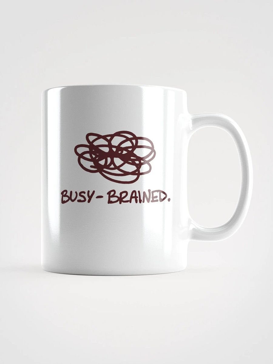 BUSY-BRAINED (maroon design) mug product image (1)