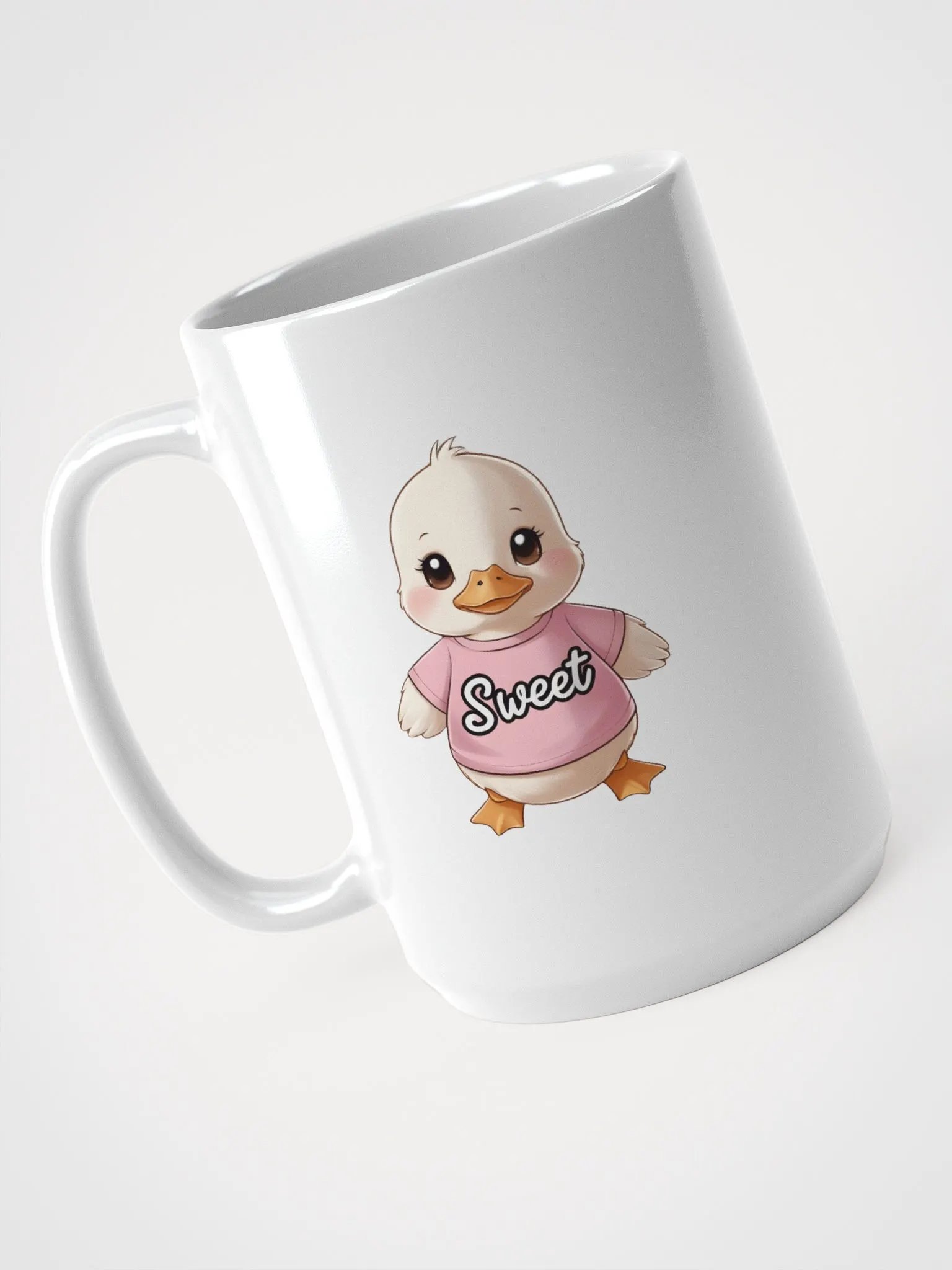 Sweet Duckling White Glossy Mug product image (3)