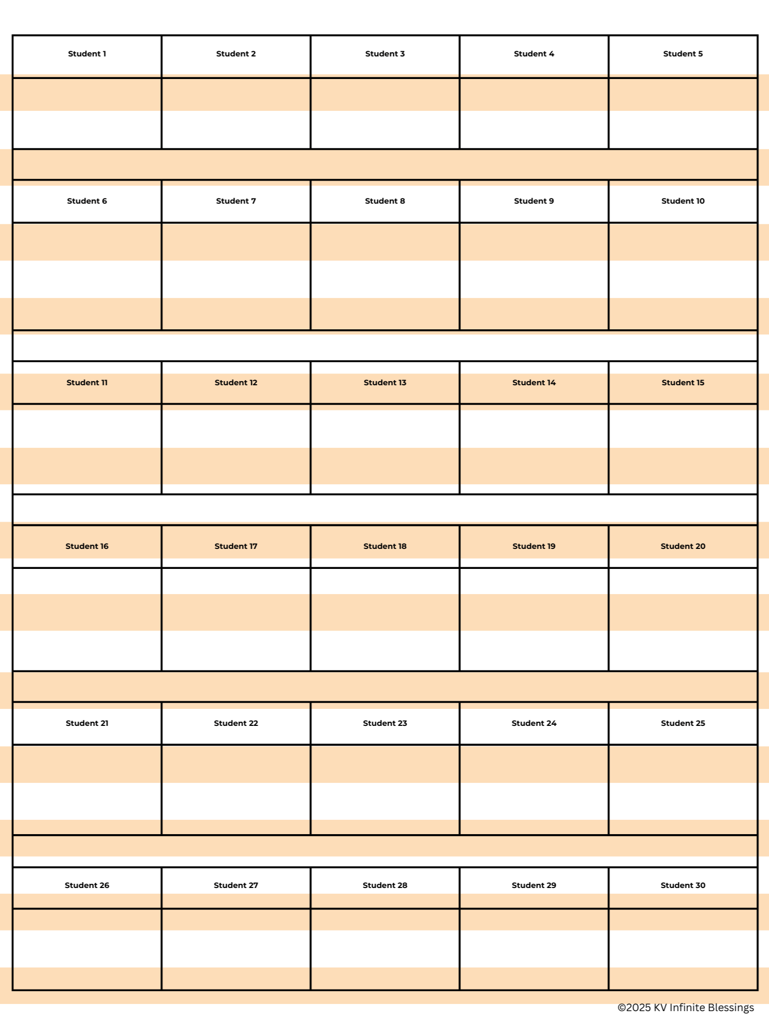 Teacher Seating Chart Organizer | Digital & Printable Bullet Journal product image (7)