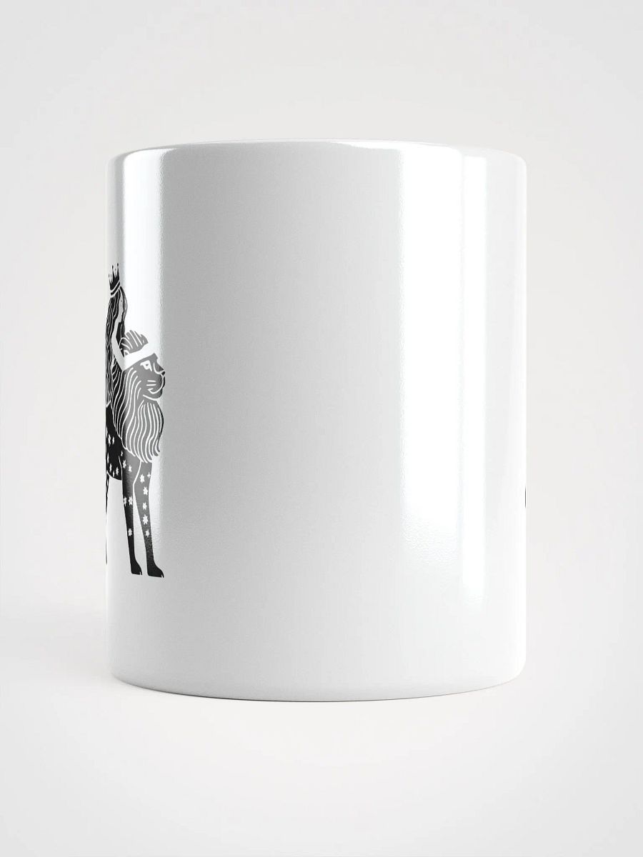 Midnight Reflections Mug - Leo Zodiac Line Art | Lion Star Sign Artwork for Astrology Lovers product image (2)