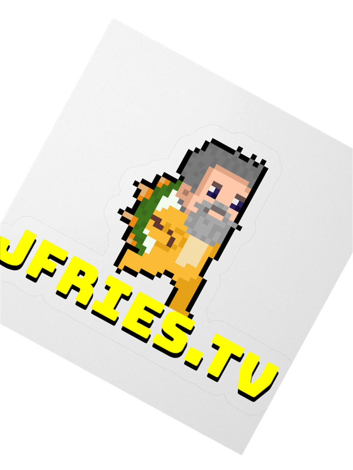 JFries.TV Kiss Cut Sticker product image (3)