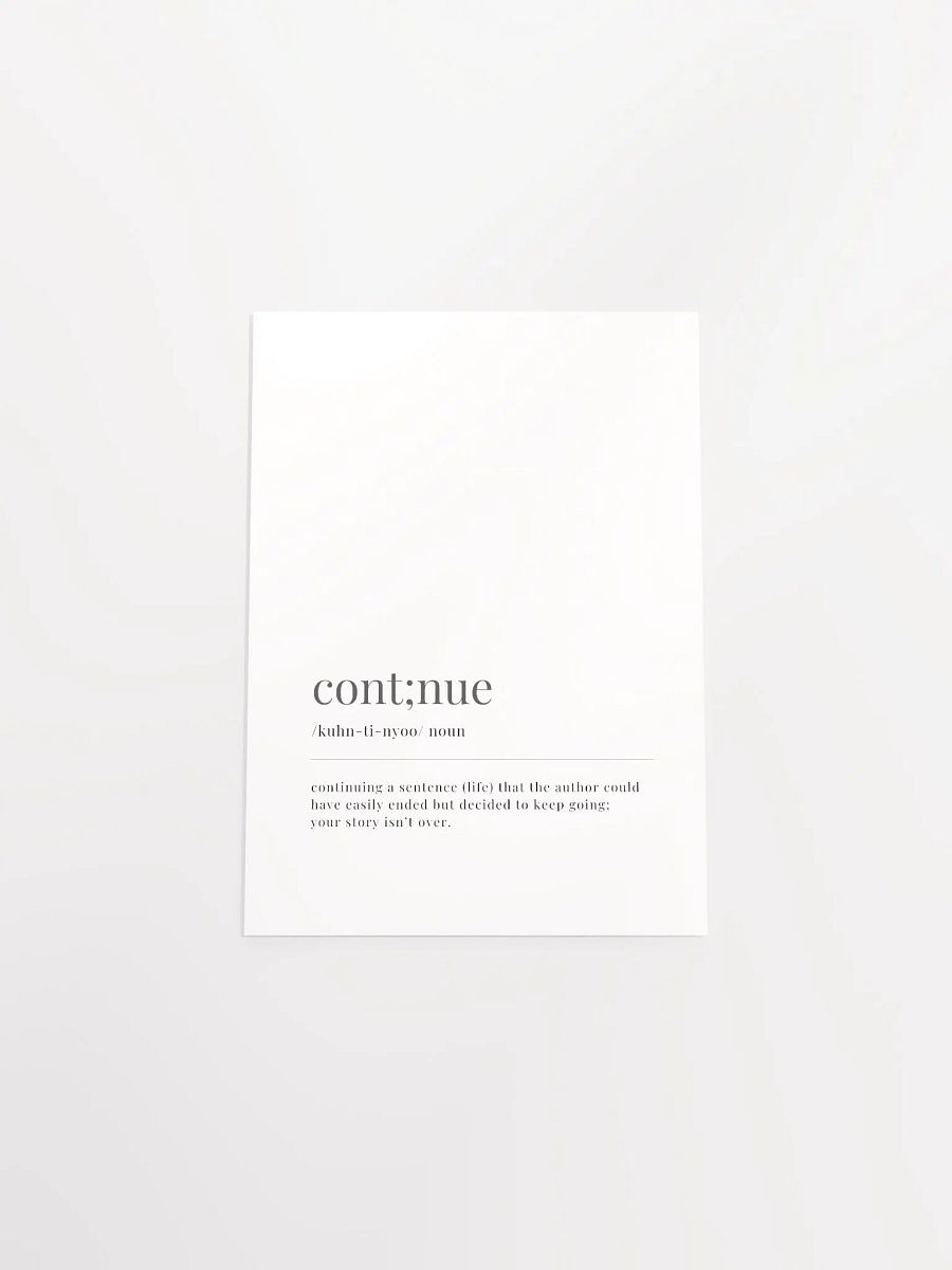Cont;nue Definition Poster Print product image (30)